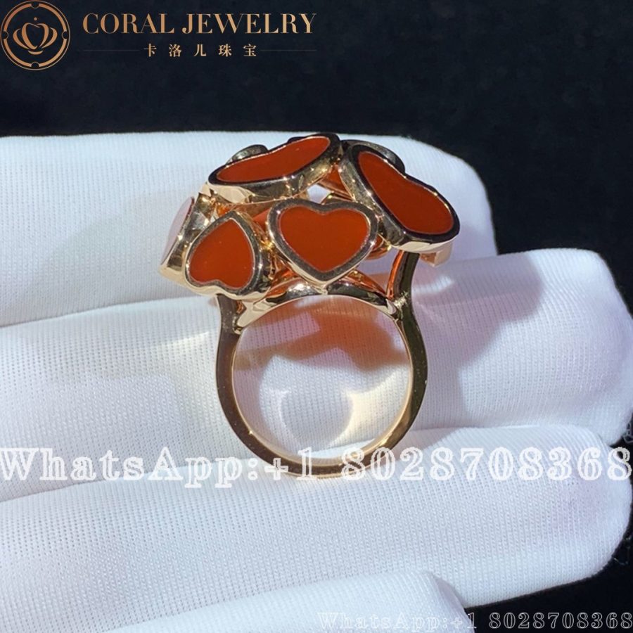 Chopard Happy Hearts Ring 827482 5810 Coral (1)