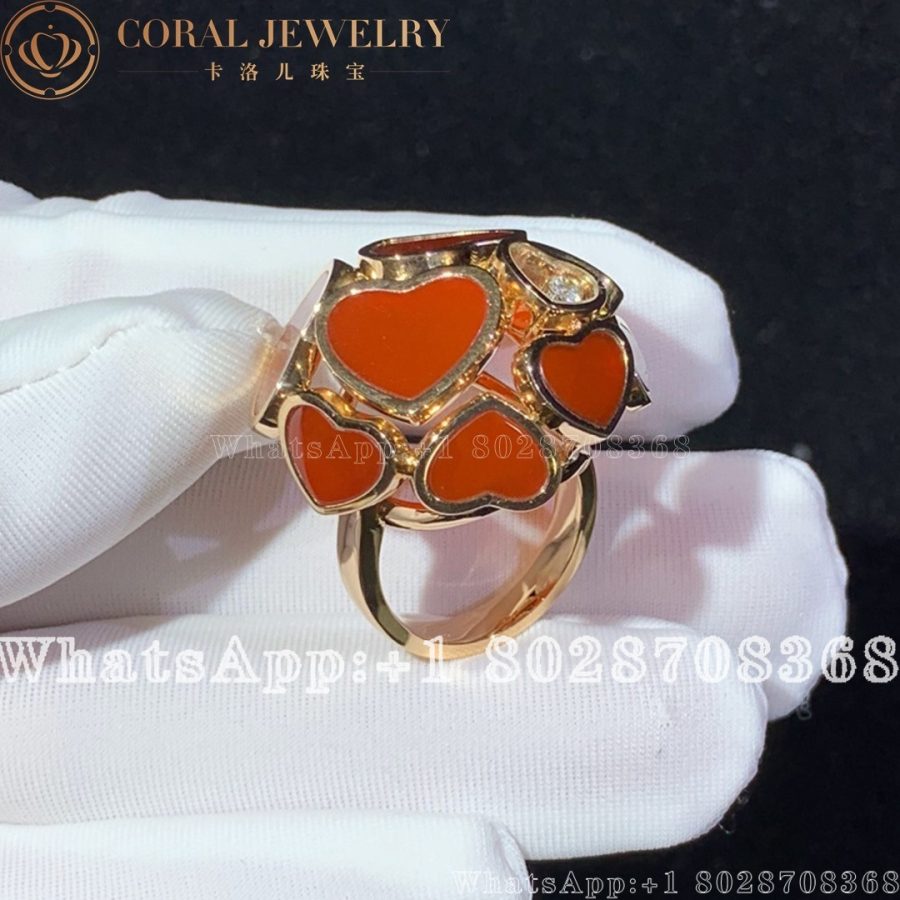 Chopard Happy Hearts Ring 827482 5810 Coral (2)