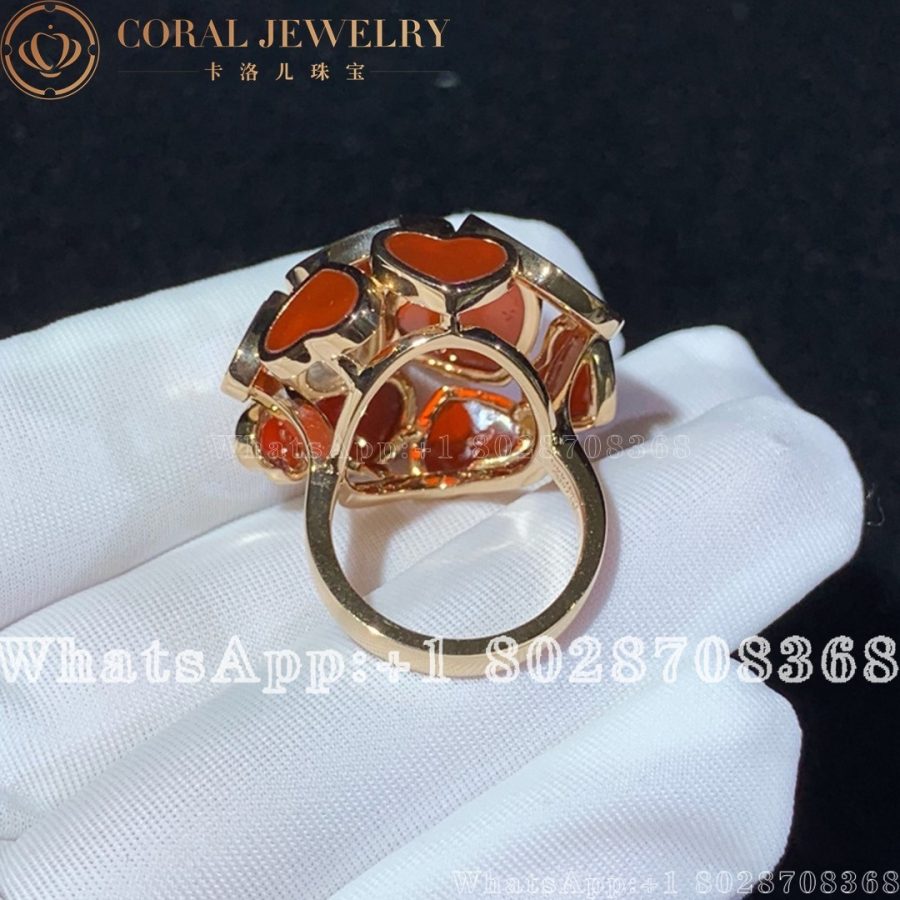 Chopard Happy Hearts Ring 827482 5810 Coral (5)