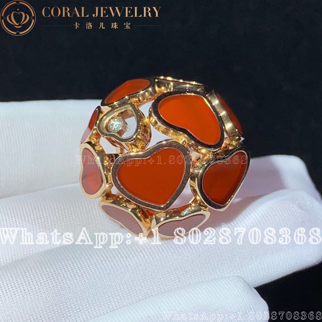 Chopard Happy Hearts Ring 827482 5810 Coral (6)