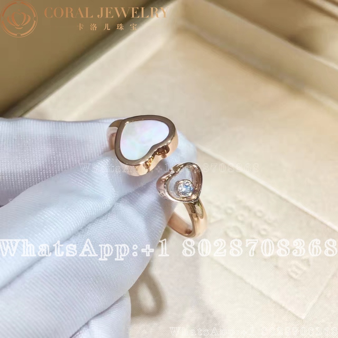 Happy Hearts Ring Ethical Rose Gold Diamond Mother Of Pearl 829482 5300 Coral (6)