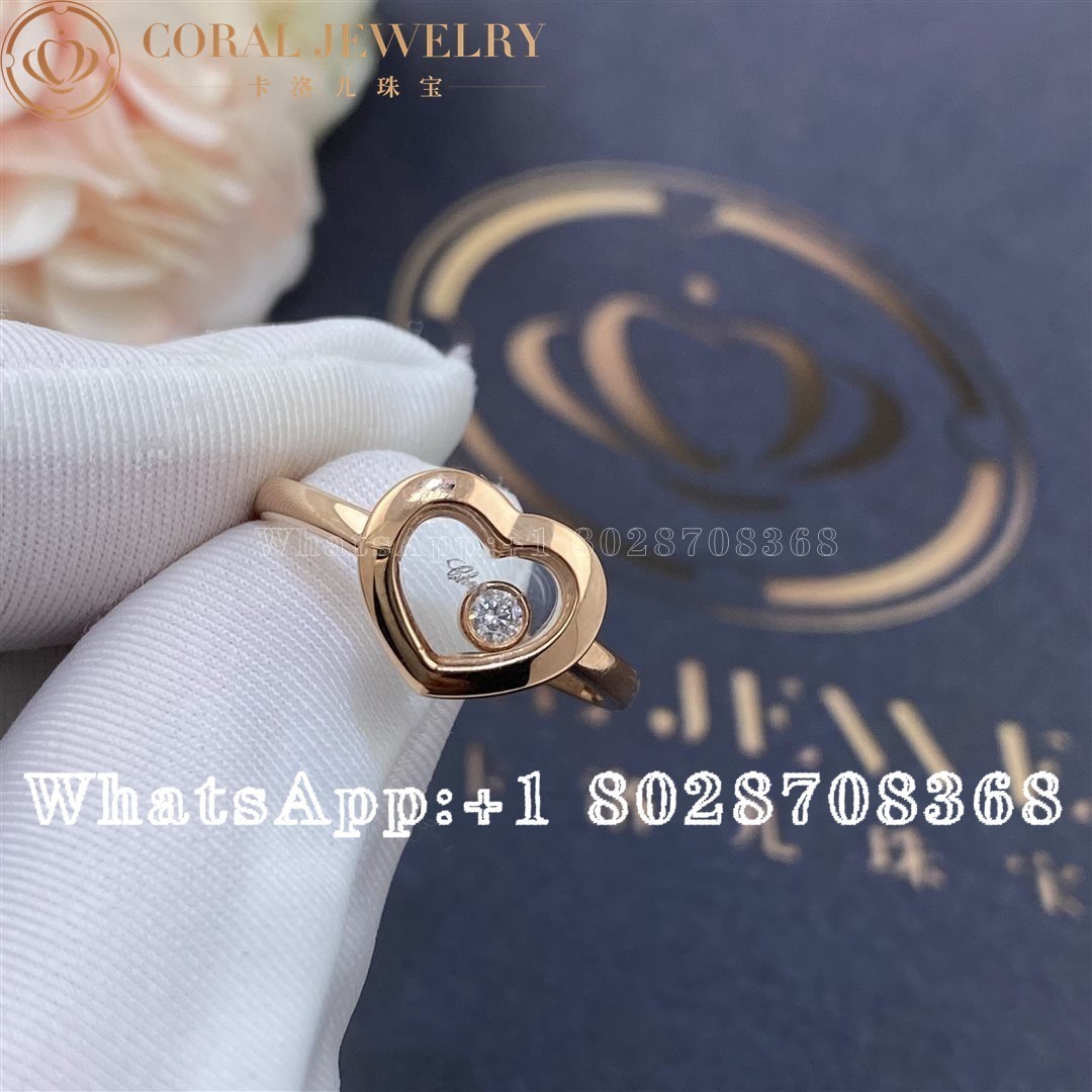 Chopard Happy Diamonds Icons Ring Ethical Rose Gold Diamond 82a054 5000 Coral (3)