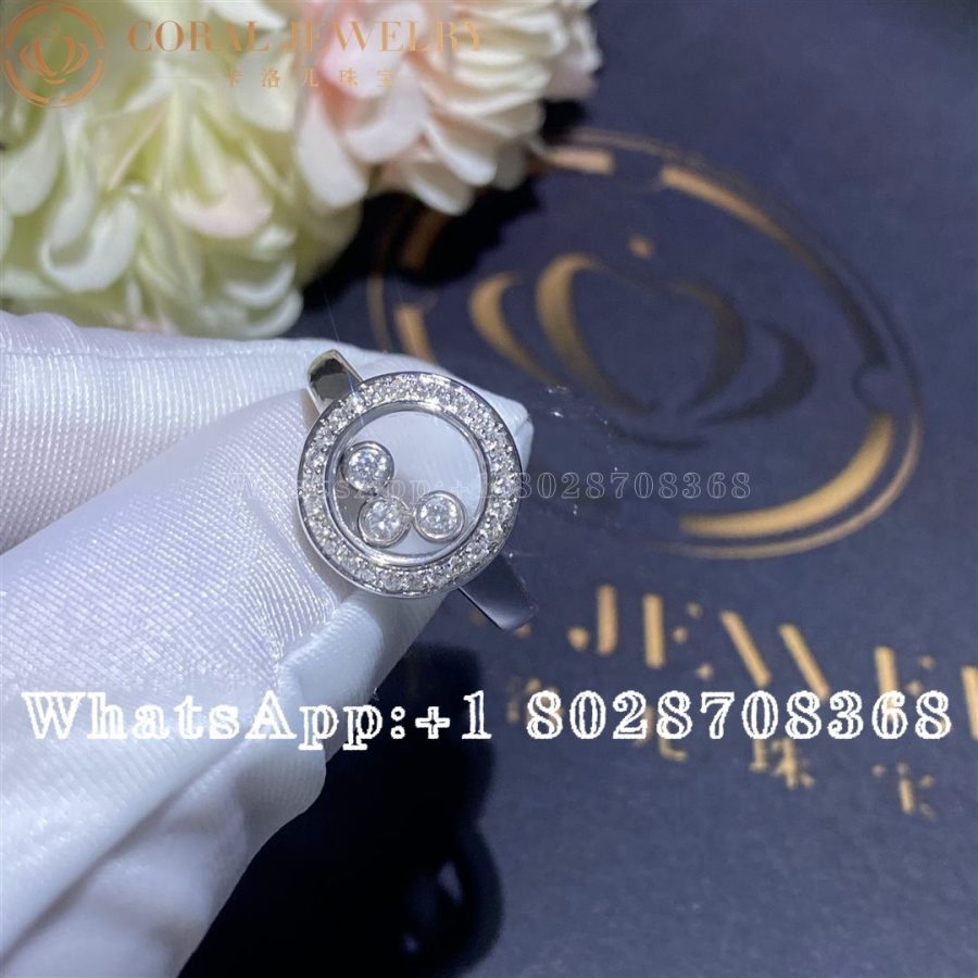 Chopard Happy Diamonds Icons White Gold Diamond Ring 829562 1039 Coral (4)