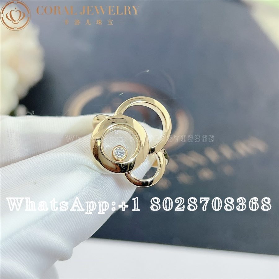 Chopard Happy Dreams Yellow Gold Diamond Ring 829769 5010 Coral (1)