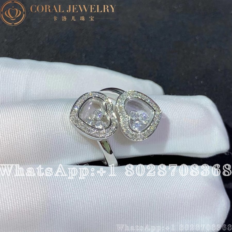 Chopard Happy Diamonds White Gold Diamond Ring 829393 1041 Coral (4)