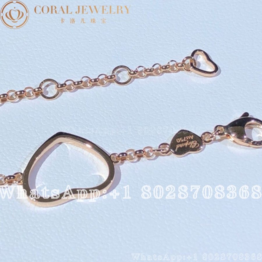 Chopard Happy Hearts Rose Gold Diamond Bracelet 857482 5001 Coral (3)