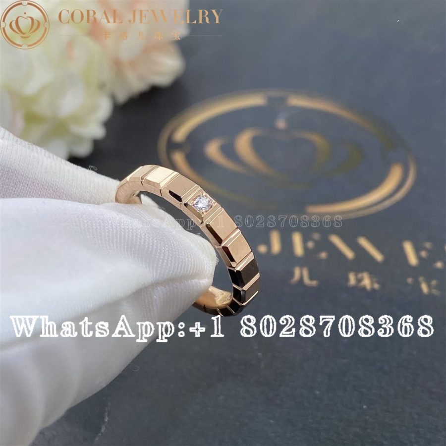 Chopard Ice Cube Ring Ethical Rose Gold Diamond 827702 5229 Coral (1)