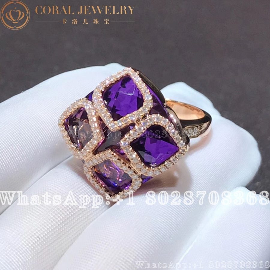 Chopard Imperiale Cocktail White Gold Amethyst Ring 829563 1008 Coral (7)