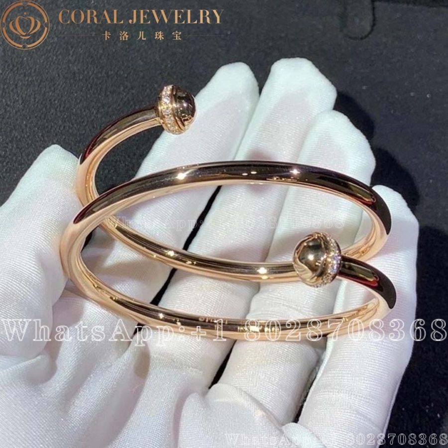 Piaget Possession Rose Gold Wrap Bangle Bracelet G36pf600 Coral (7)