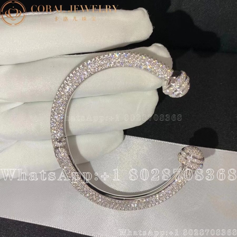 Piaget Possession White Gold Diamond Open Bangle Bracelet G36pv600 Coral (15)