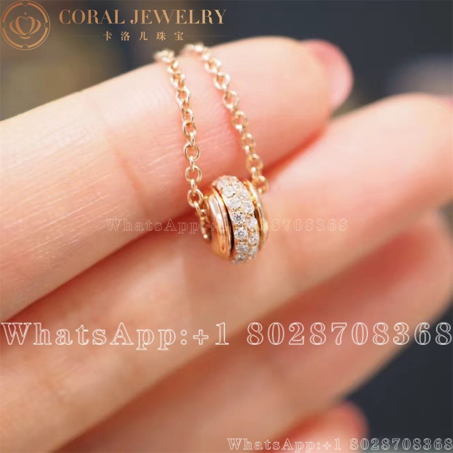 Piaget Possession Pendant Rose Gold Diamond Pendant G33p0095 Coral (1)