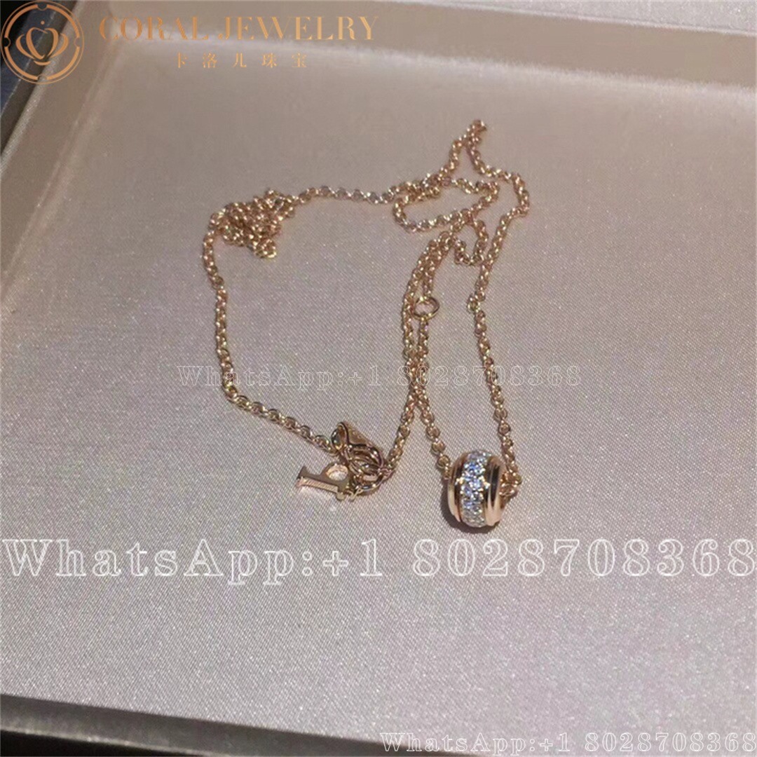 Piaget Possession Pendant Rose Gold Diamond Pendant G33p0095 Coral (15)