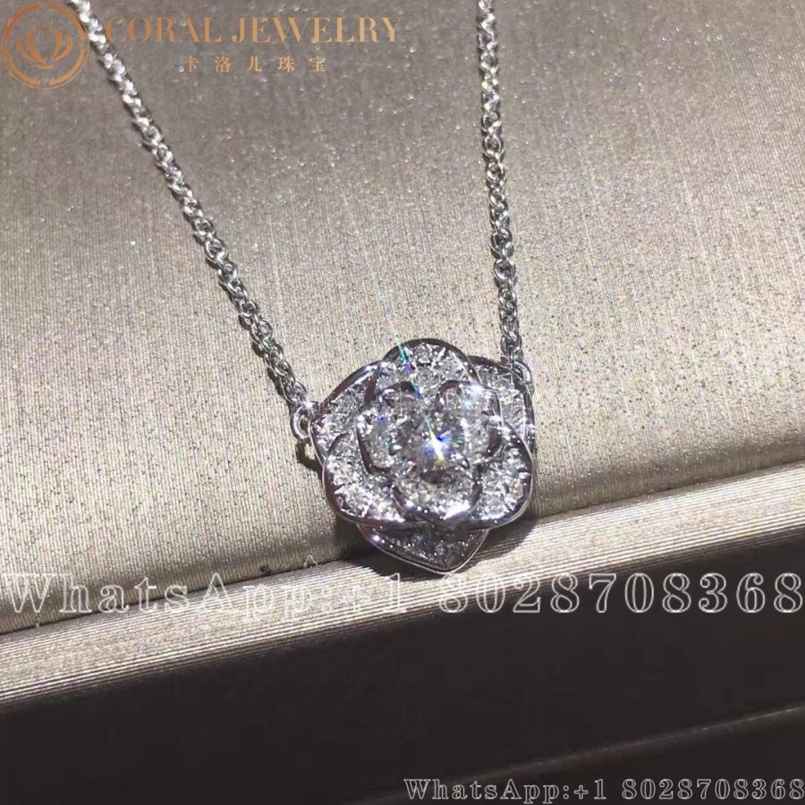 Piaget Rose Pendant White Gold Diamond Pendant G33u0085 Coral (5)