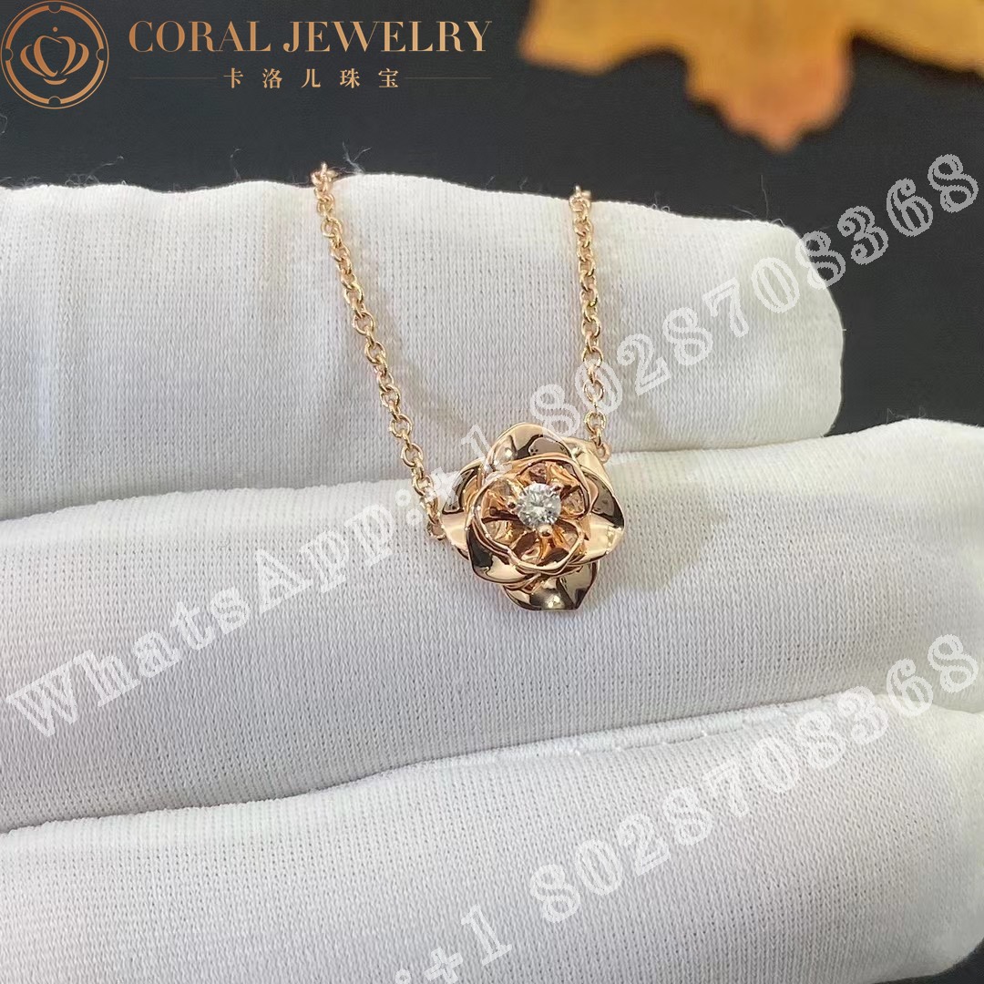 Piaget Rose Rose Gold Diamond Pendant G33u0081 Coral (11)