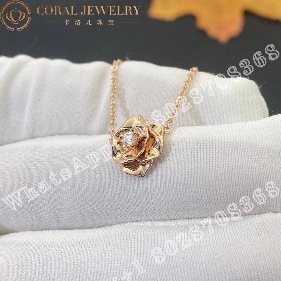 Piaget Rose Rose Gold Diamond Pendant G33u0081 Coral (13)