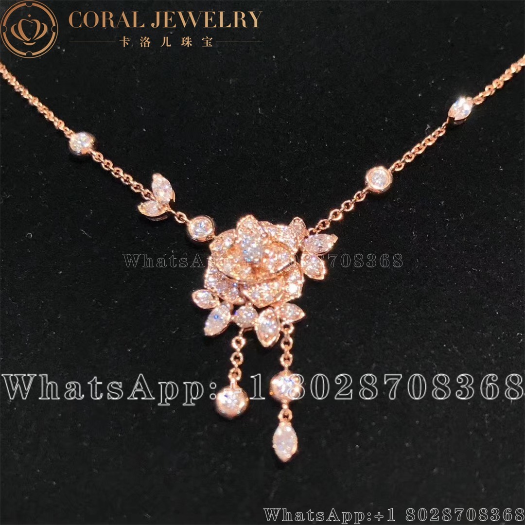 Piaget Rose Rose Gold Diamond Pendant G33u0100 Coral (1)