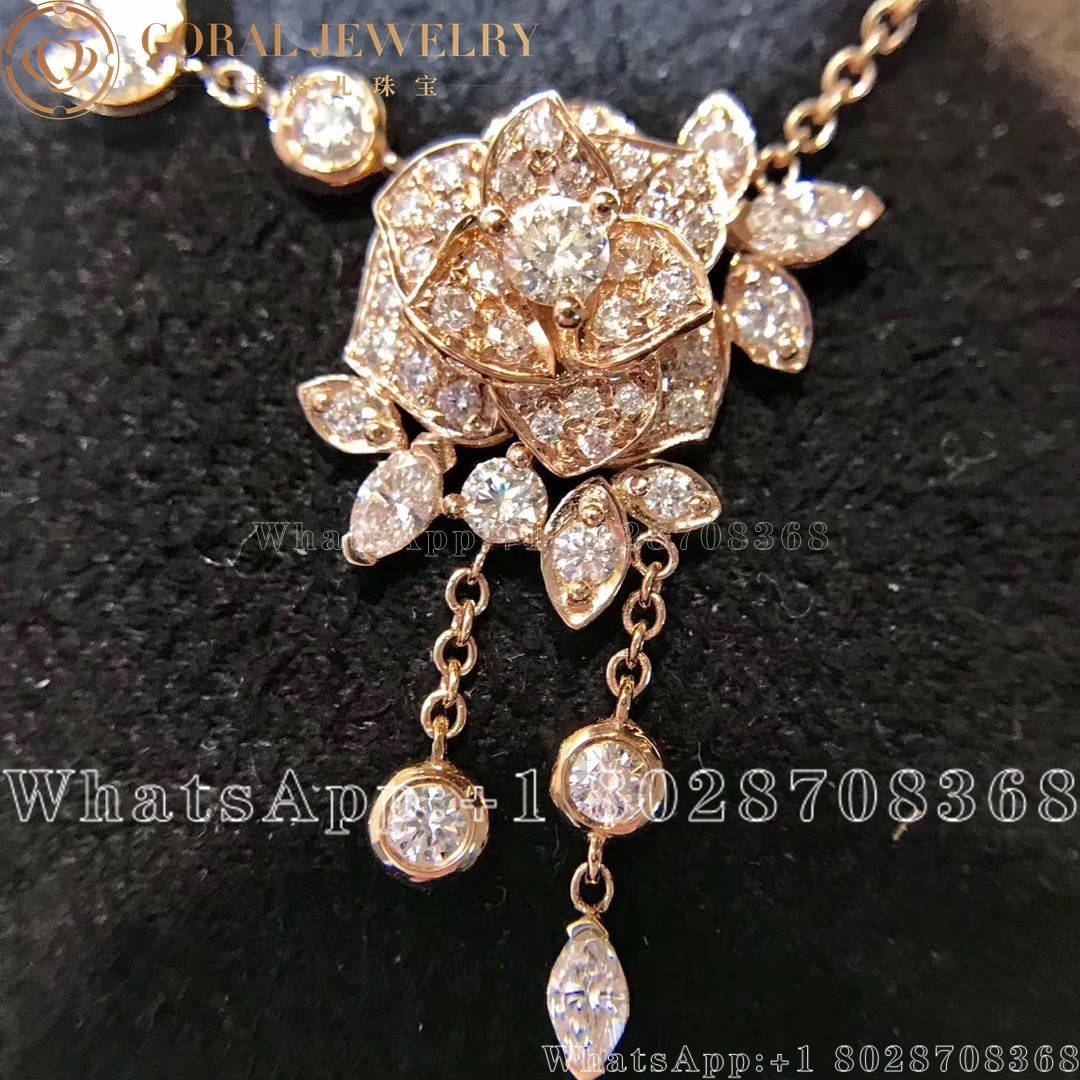 Piaget Rose Rose Gold Diamond Pendant G33u0100 Coral (2)