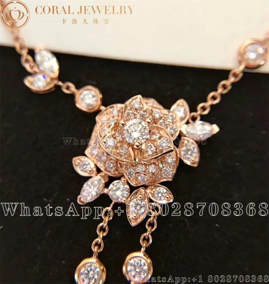 Piaget Rose Rose Gold Diamond Pendant G33u0100 Coral (3)