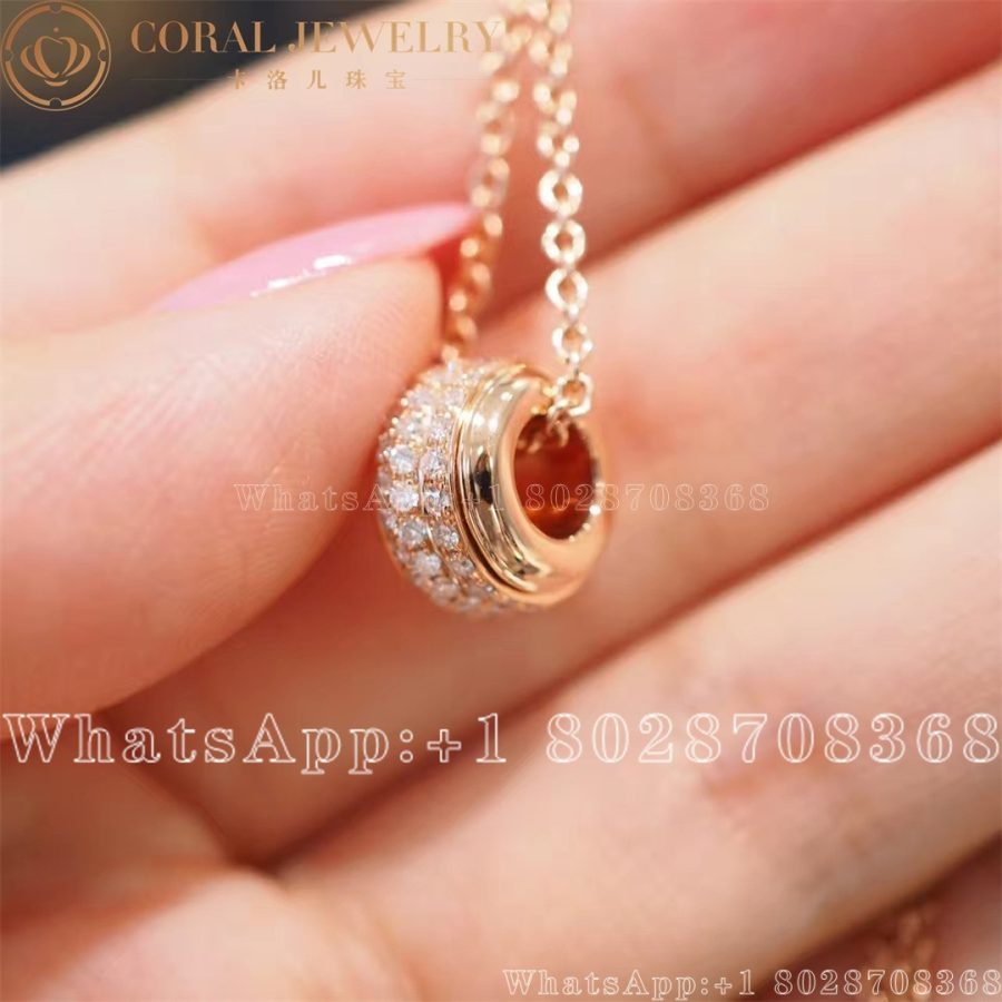 Piaget Possession Pendant Rose Gold Diamond Pendant G33p0088 Coral (3)