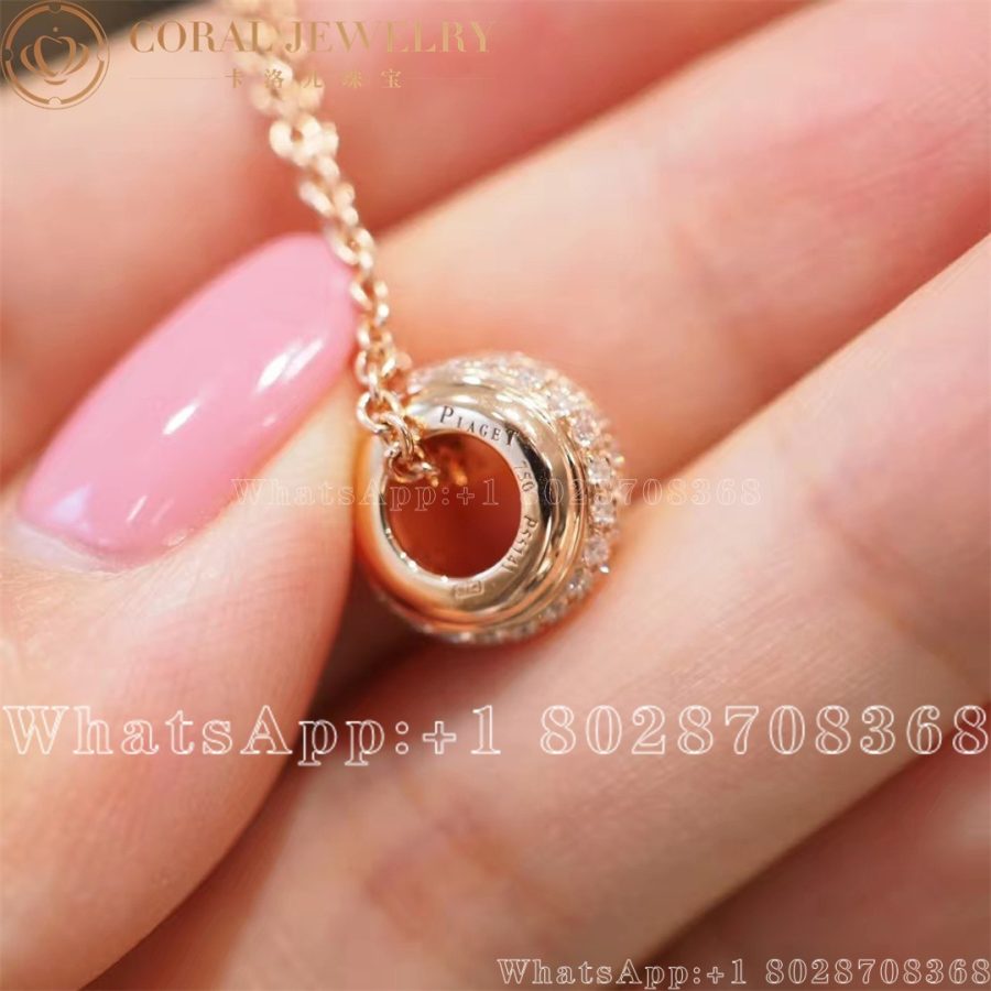 Piaget Possession Pendant Rose Gold Diamond Pendant G33p0088 Coral (4)