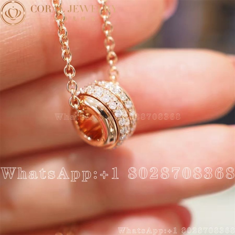 Piaget Possession Pendant Rose Gold Diamond Pendant G33p0088 Coral (6)