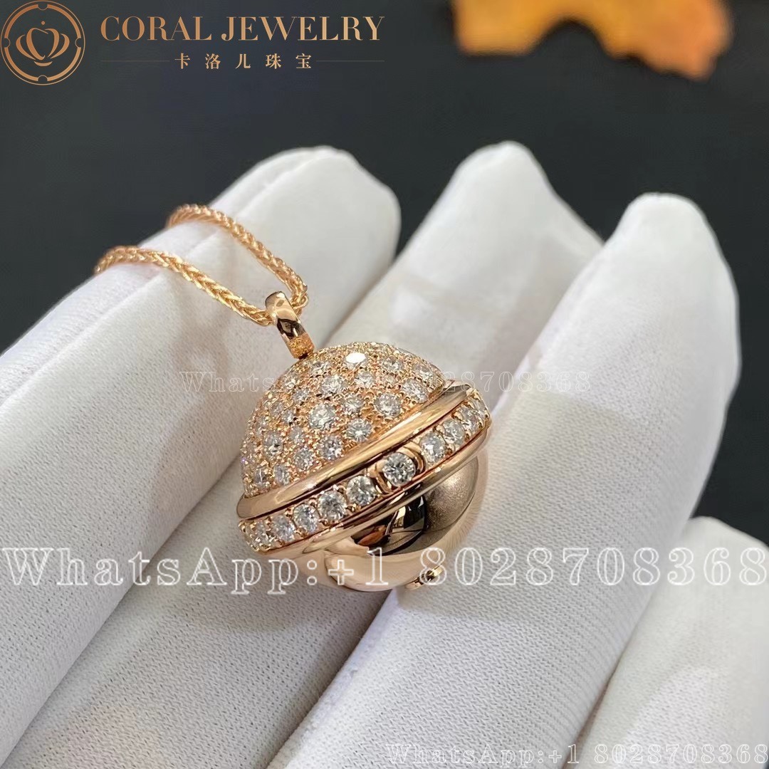 Piaget Possession Pendant Rose Gold Diamond Pendant G33pc900 Coral (2)