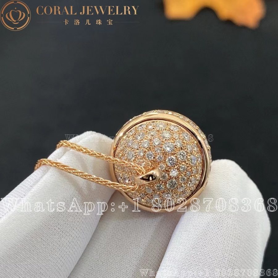 Piaget Possession Pendant Rose Gold Diamond Pendant G33pc900 Coral (5)