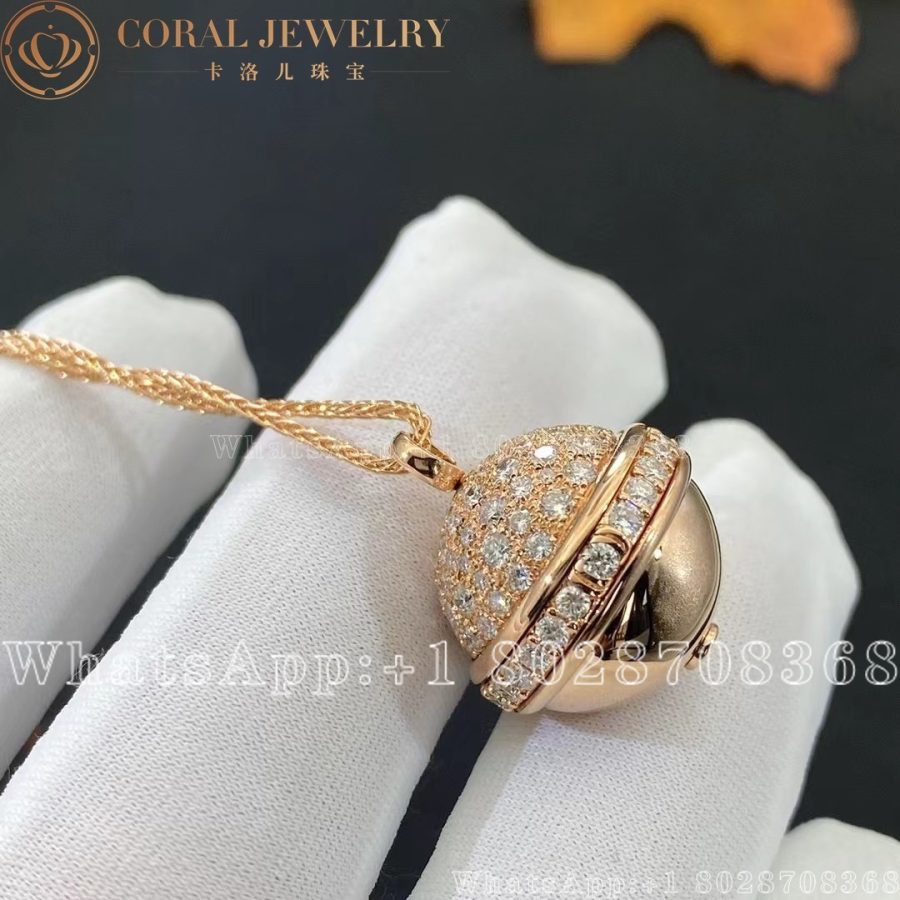 Piaget Possession Pendant Rose Gold Diamond Pendant G33pc900 Coral (6)