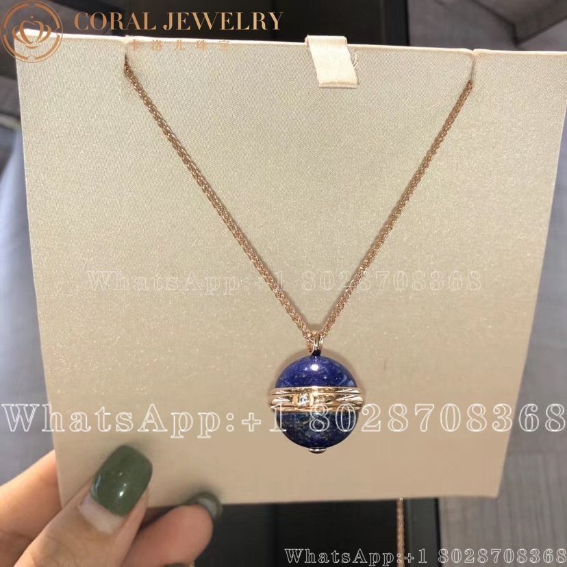 Piaget Possession Pendant Rose Gold Lapis Lazuli Diamond Pendant G33pa600 Coral (5)