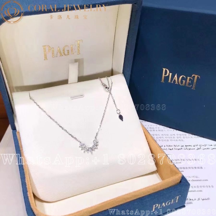 Piaget Sunlight Pendant White Gold Diamond Pendant G33r1300 Coral (10)