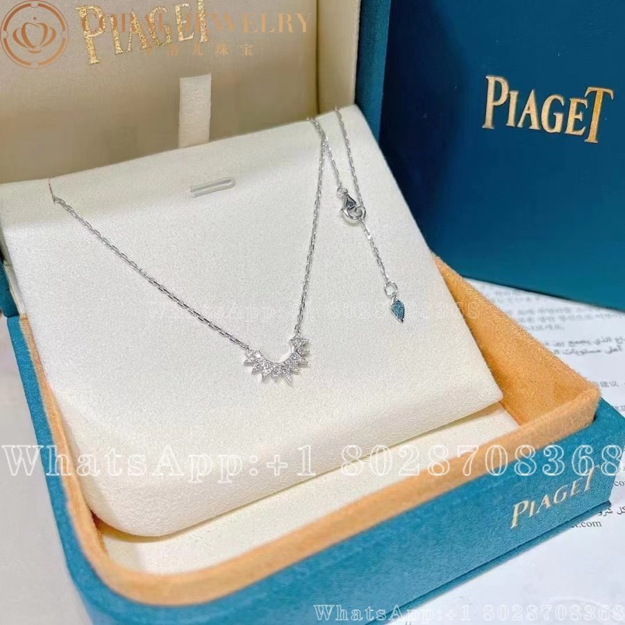 Piaget Sunlight Pendant White Gold Diamond Pendant G33r1300 Coral (8)