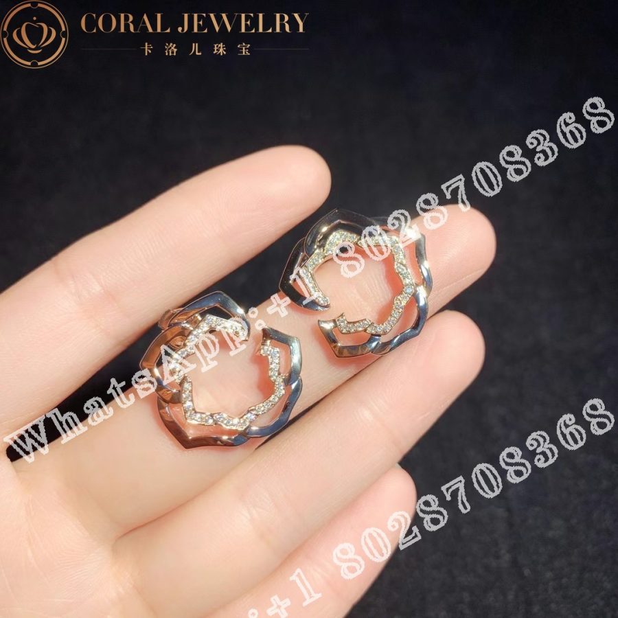 Piaget Rose Earrings Rose Gold Diamond Earrings G38u0080 Coral (2)