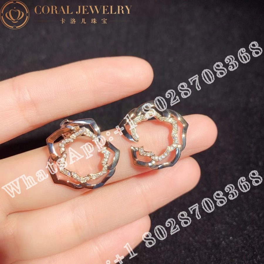 Piaget Rose Earrings Rose Gold Diamond Earrings G38u0080 Coral (3)