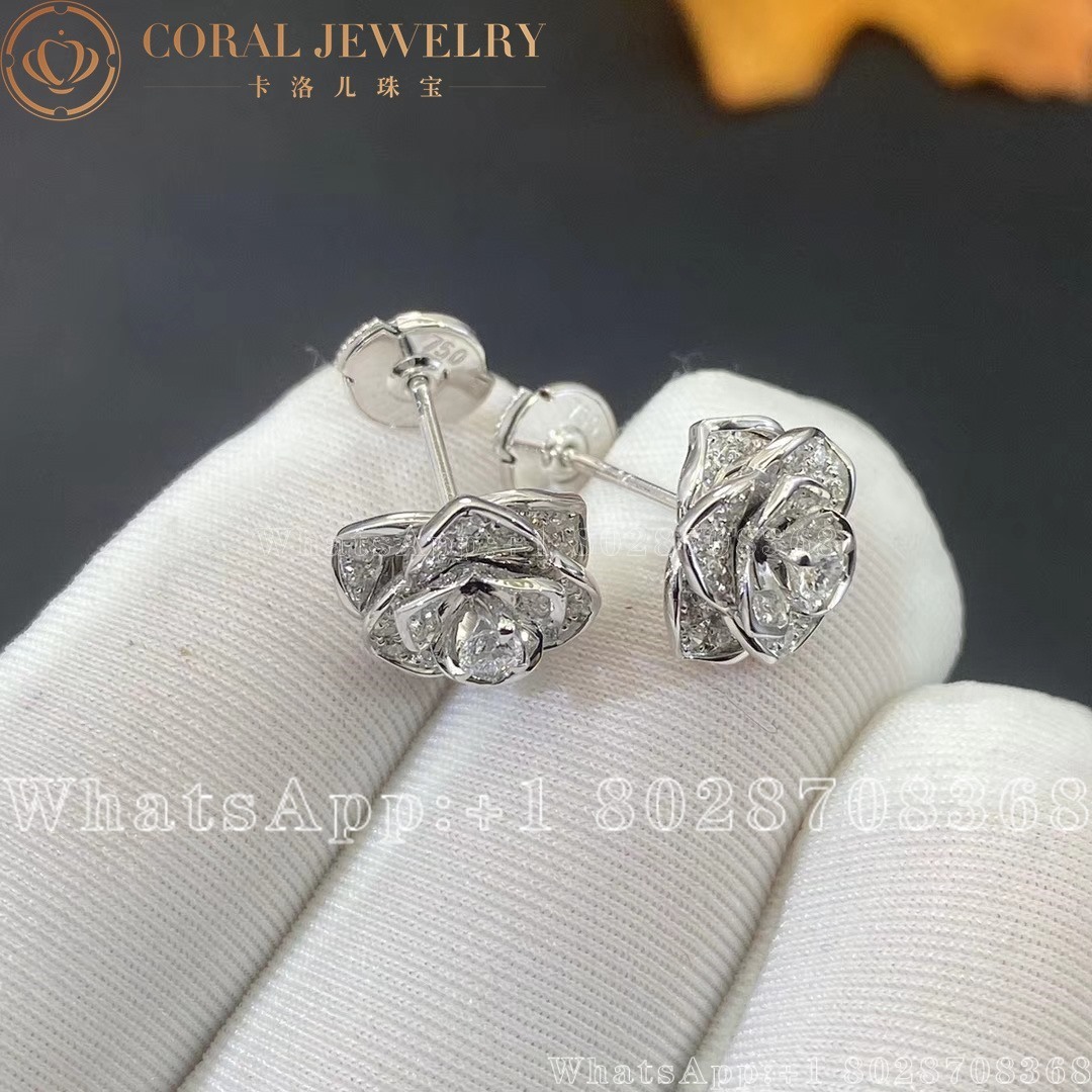 Piaget Rose Earrings White Gold Diamond Earrings G38u0048 Coral (3)