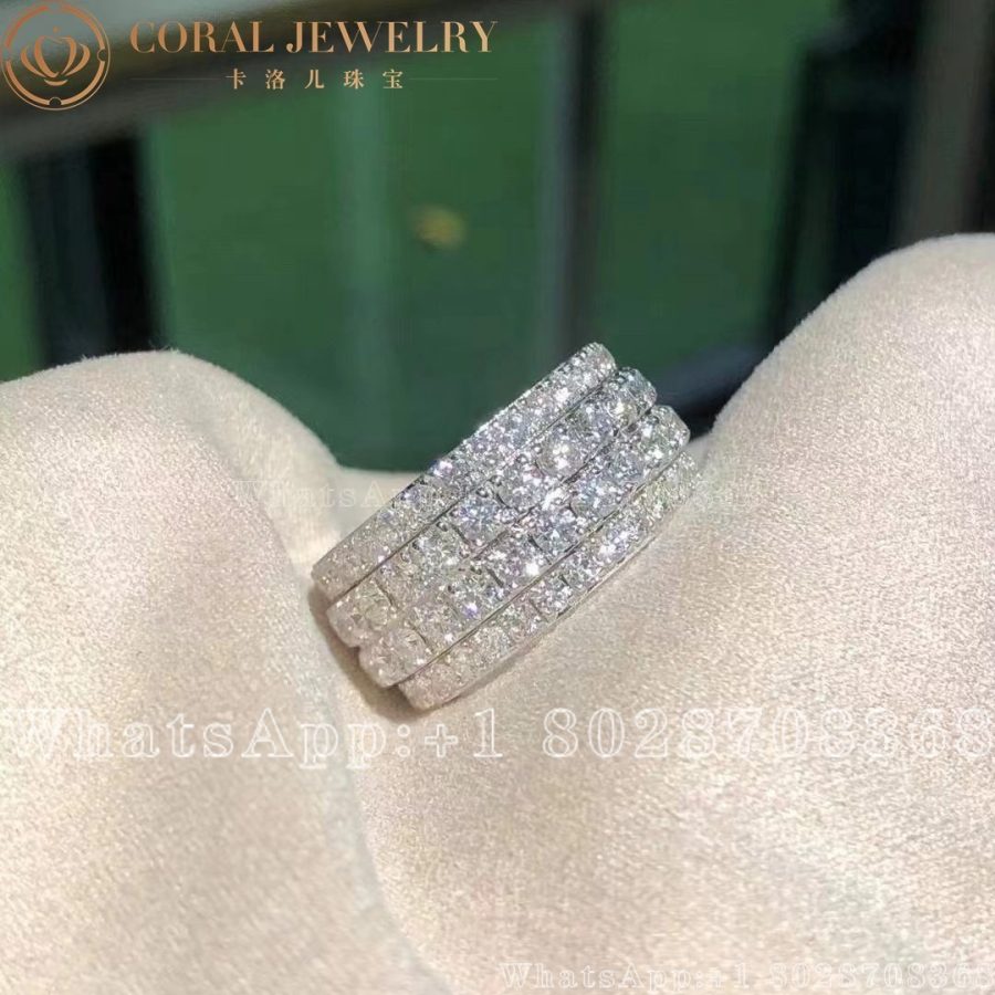 Piaget Possession Band Large Model White Gold Diamond Ring G34py900 Coral (10)