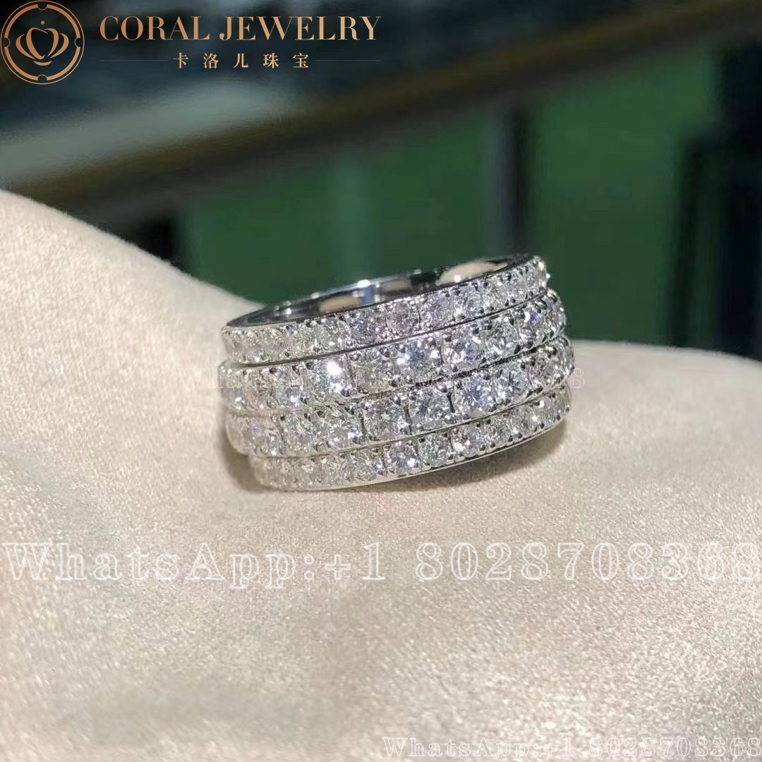 Piaget Possession Band Large Model White Gold Diamond Ring G34py900 Coral (8)