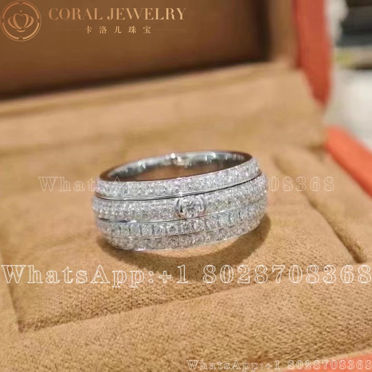 Piaget Possession Medium Model White Gold Diamond Ring G34p2b00 Coral (2)