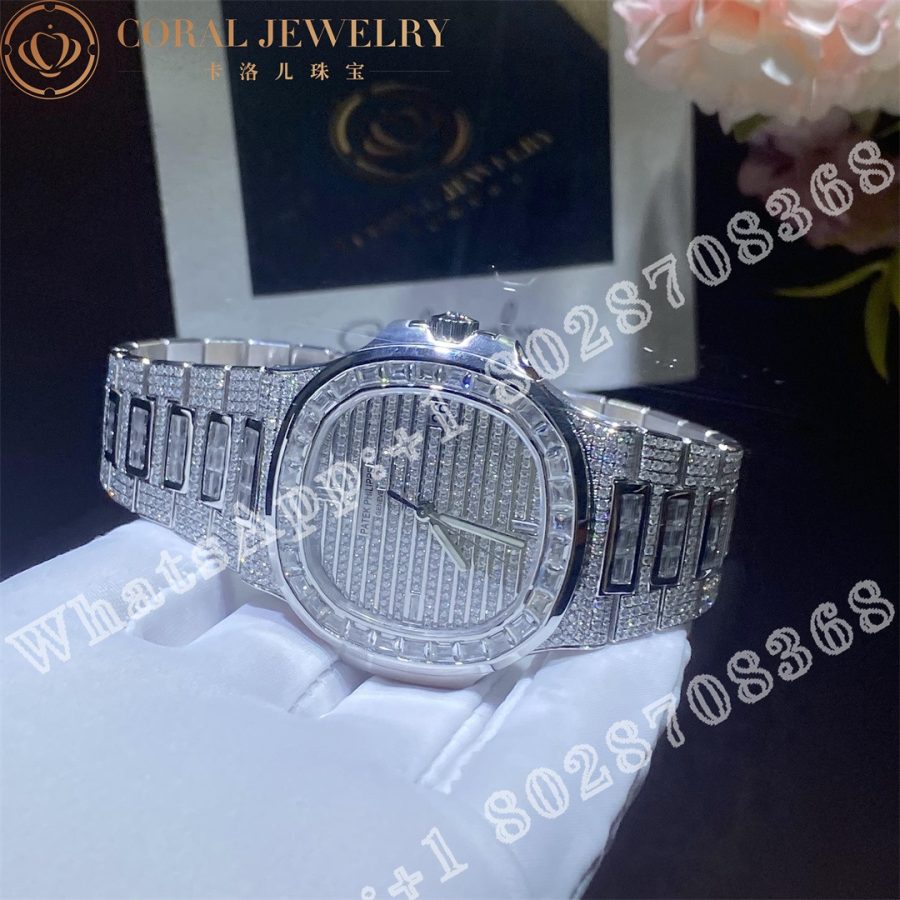 Patek Philippe Nautilus Diamond Watch 5719 10g Coral (1)