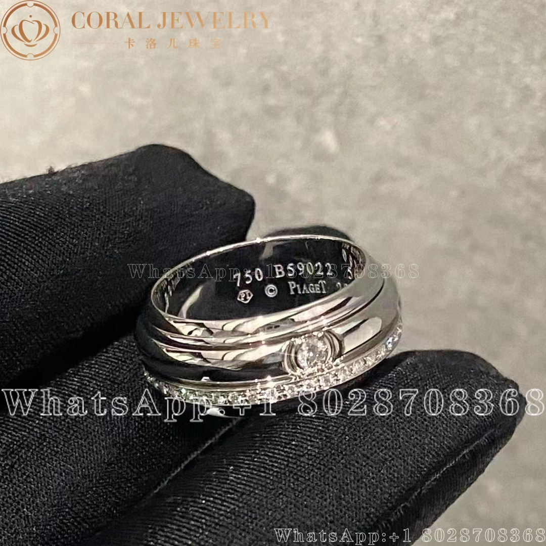 Piaget Possession Medium Model White Gold Diamond Ring G34p9a00 Coral (1)