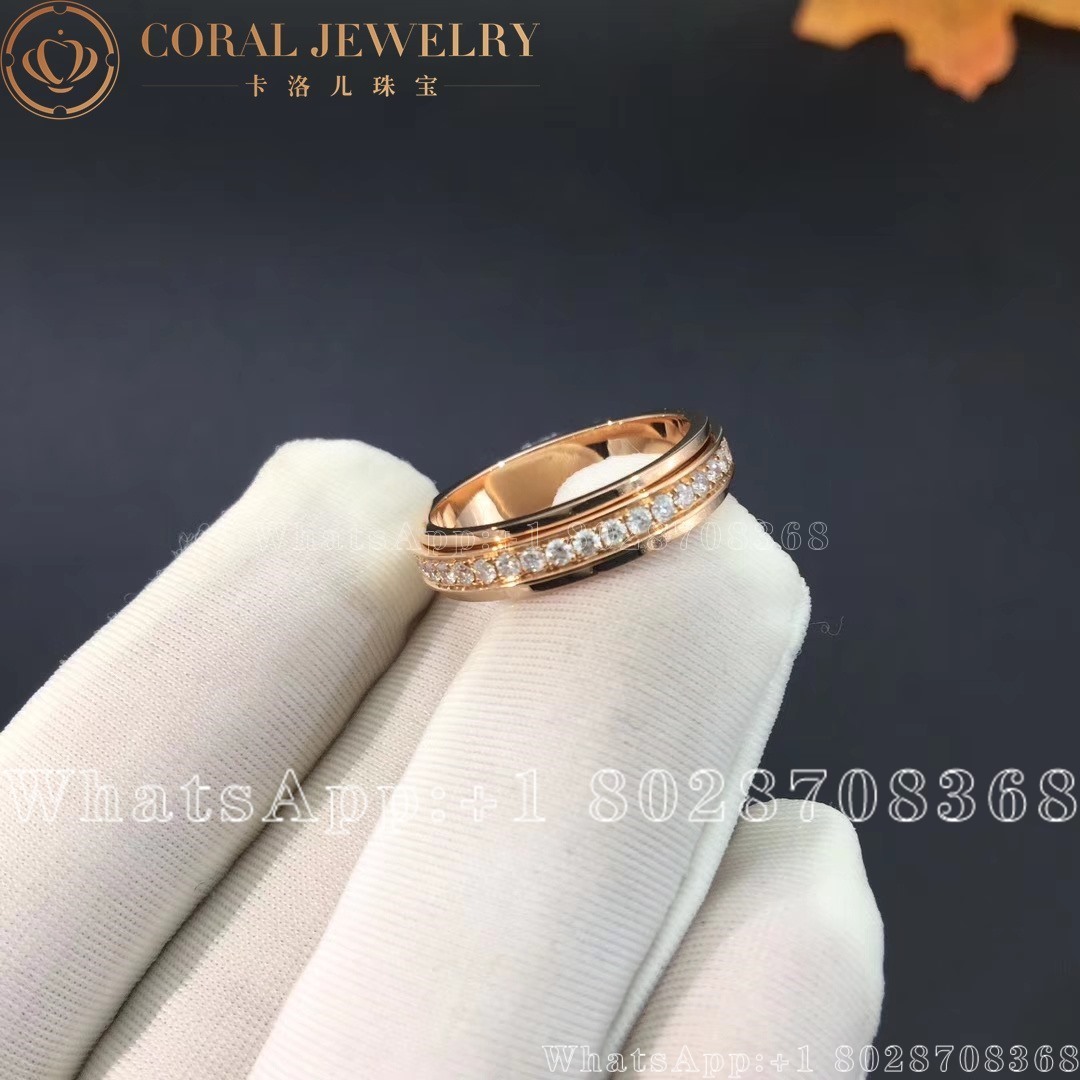 Piaget Possession Rose Gold Diamond Ring G34pc300 Coral (4)