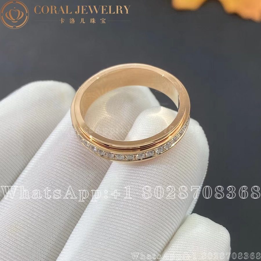 Piaget Possession Rose Gold Diamond Ring G34pc300 Coral (8)