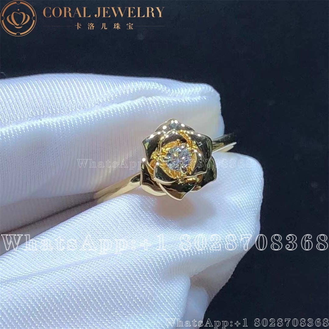 Piaget Rose Ring Rose Gold Diamond Ring G34ur400 Coral (3)