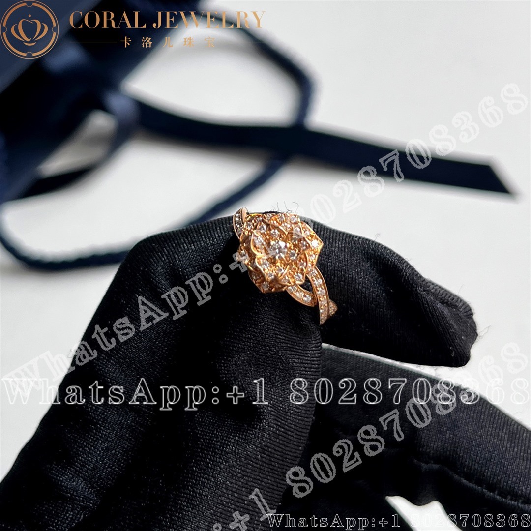 Piaget Rose Ring Rose Gold Diamond Ring G34uu300 Coral (1)