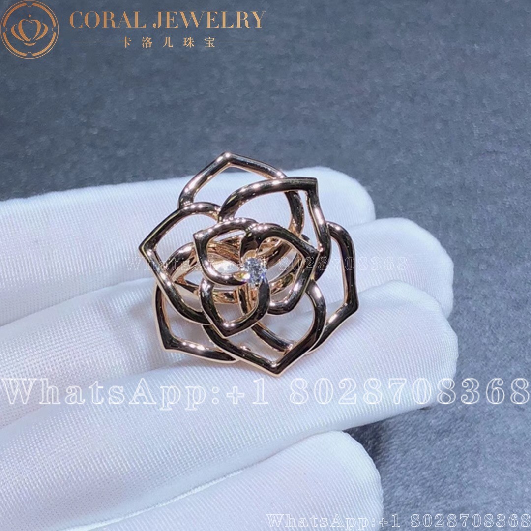 Piaget Rose Ring Rose Gold Diamond Ring G34uv600 Coral (2)