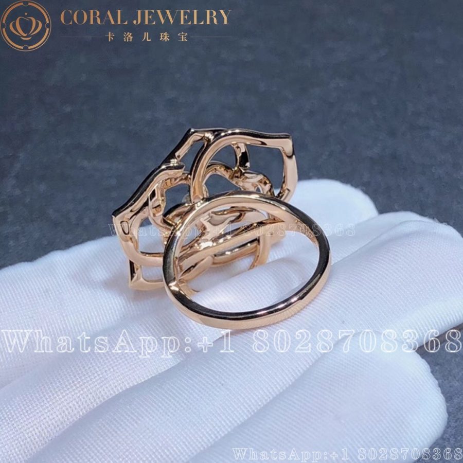 Piaget Rose Ring Rose Gold Diamond Ring G34uv600 Coral (3)