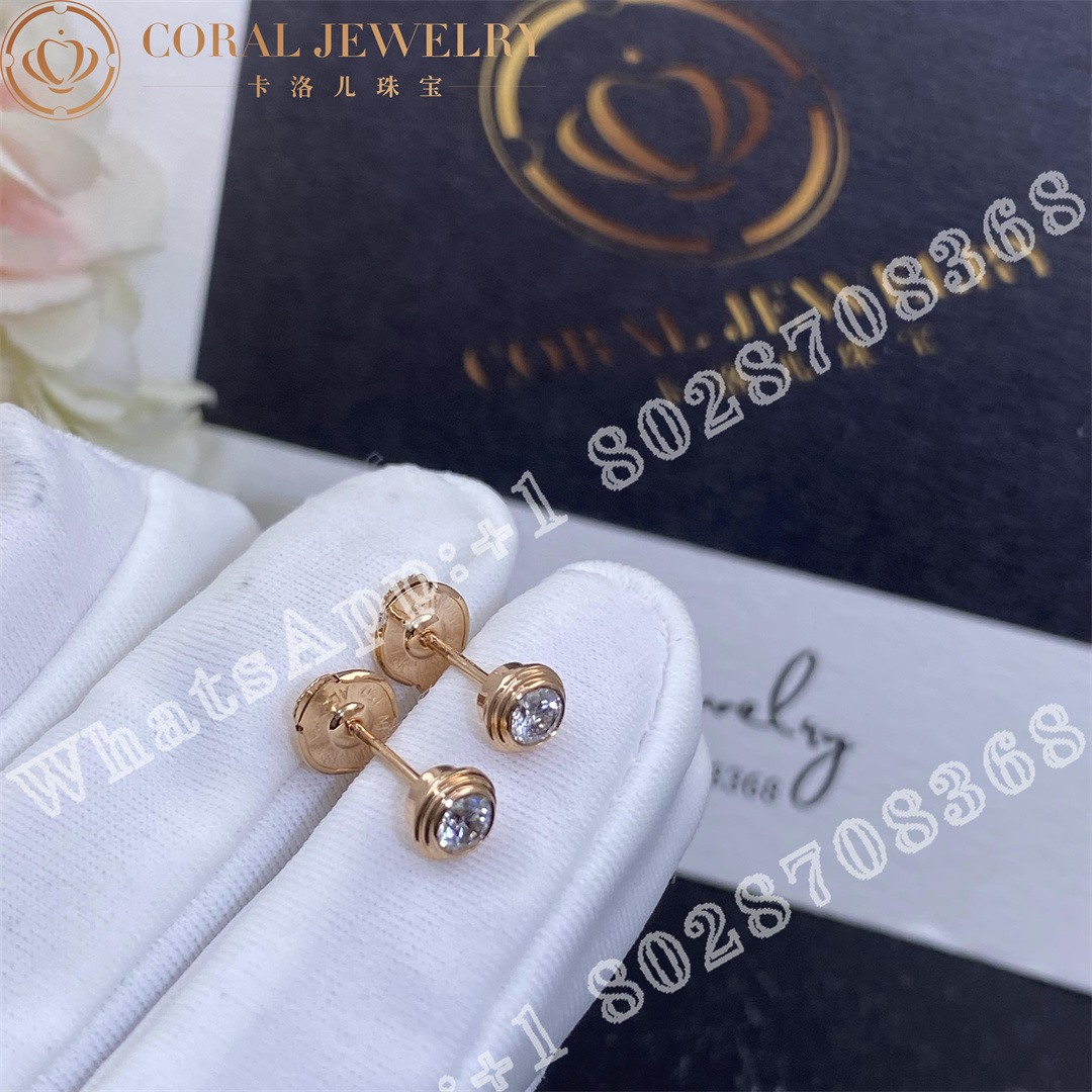 Cartier Damour Earrings Rose Gold Xs 0 08ct B8301214 Coral (2)