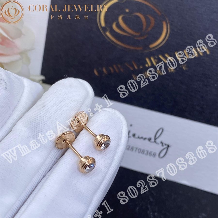 Cartier Damour Earrings Rose Gold Xs 0 08ct B8301214 Coral (3)