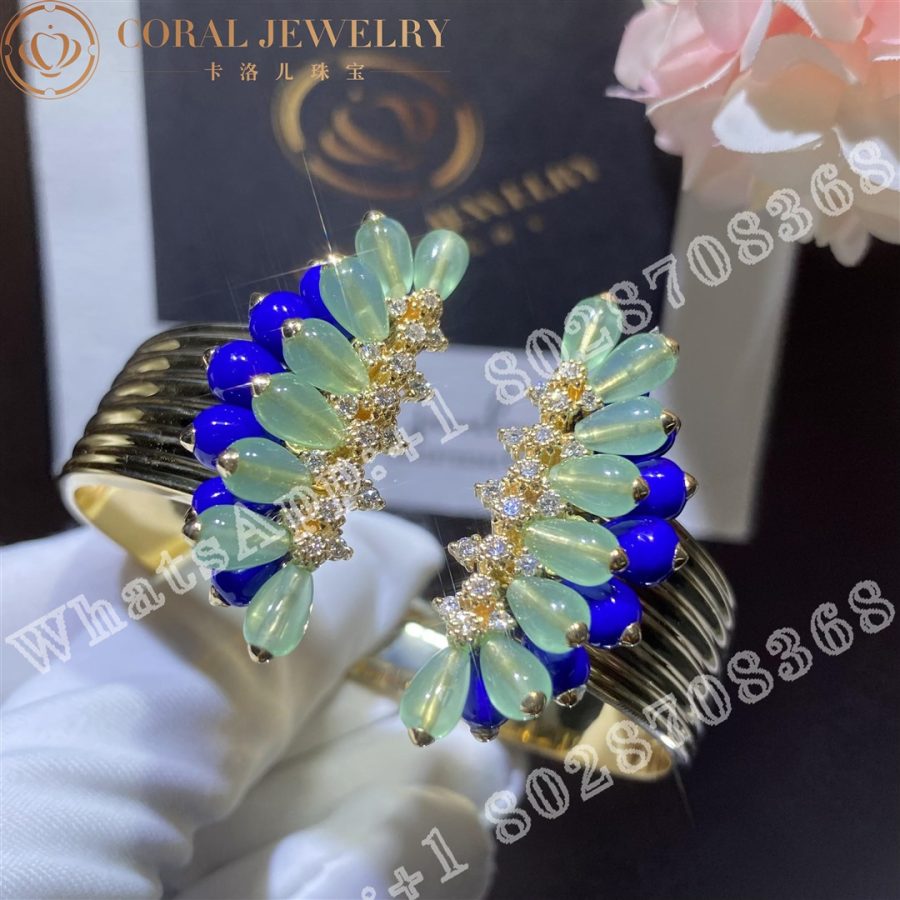 Cartier Cactus De Cartier Bracelet Yellow Gold Chrysoprase Lapis Lazuli Diamonds H6024617 Coral (21)