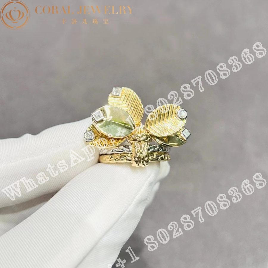 Cartier Grain De Cafe Ring Yellow Gold R04183467 Coral (3)