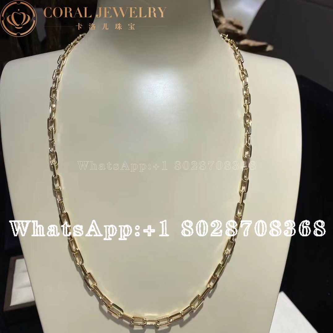 Cartier Yellow Gold Santos De Cartier Necklace B7009000 Coral (1)